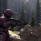 A spartan stares pensively at the distance in big team battle in Halo Infinite.